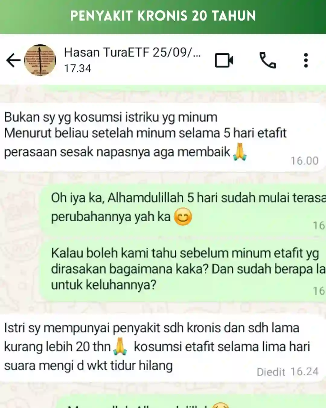 Testimoni pelanggan Etafit 2